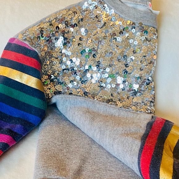 Crewcuts Sequin & Rainbow Sweater - Picture 2 of 3